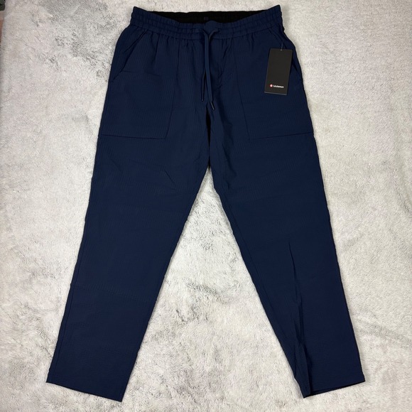 lululemon athletica Other - NWT Lululemon Bowline Pant Men XXL Textured Blue Pull On ABC StrechTravel Light